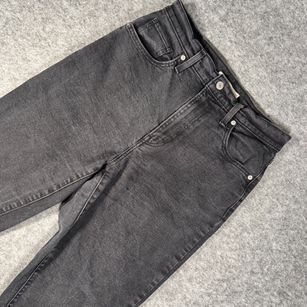 Levis‎ High Waisted Mom Jean 26986-0006 Black Dark Wash Denim Womens 29x29